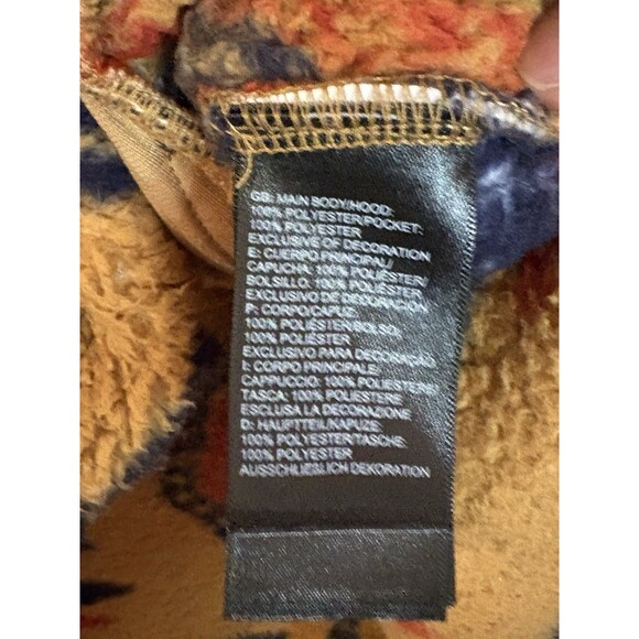 The North Face Campshire Cedar Brown California Geo Print Hoodie Womens S Rare - Picture 11 of 12